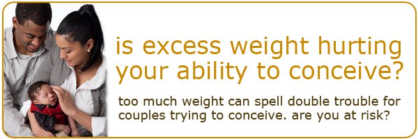 excess weight hurting ability to conceive