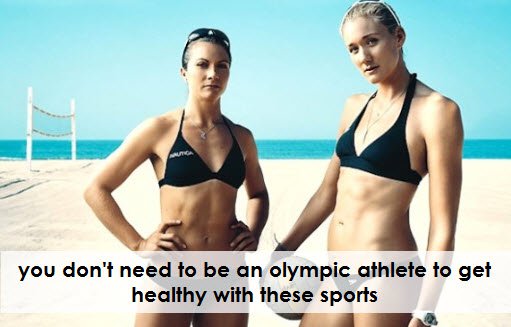 Women in bikini posing for olympic weight loss